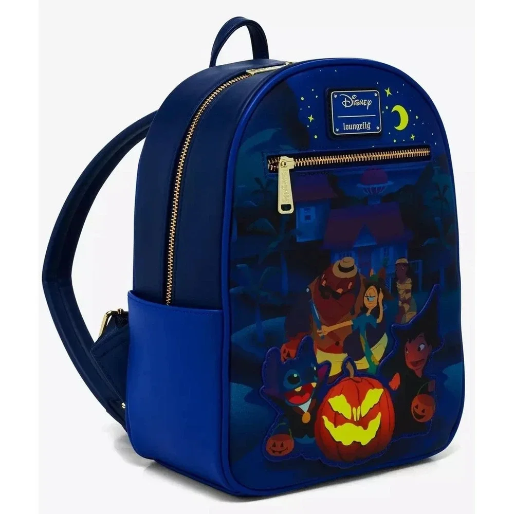Loungefly‎ Disney Lilo and Stitch Trick or Treating Group Portrait Glow Backpack